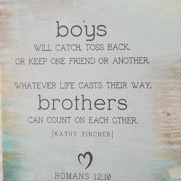 Boys/Brothers Inspiration Plaque - Picture 2 of 3